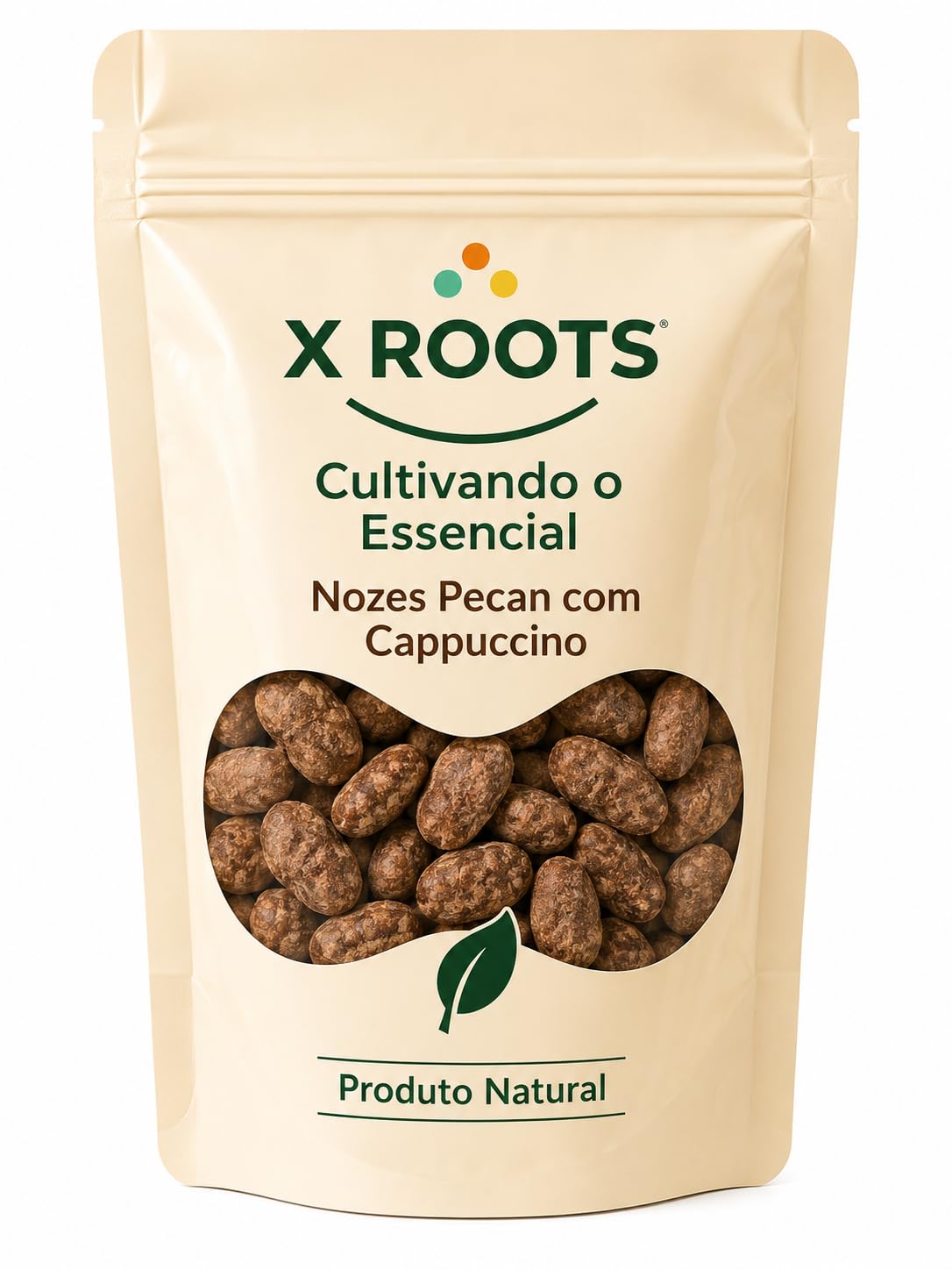 Nozes Pecan com Cobertura de Cappuccino X Roots