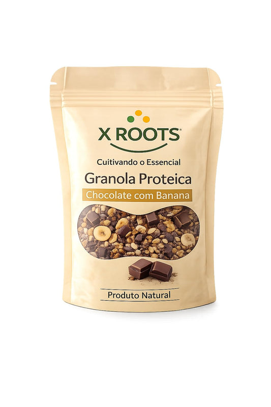 Granola Proteica Chocolate e Banana X Roots