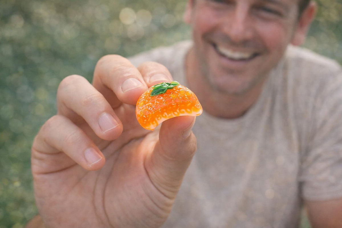 Bala de Goma de Laranja 43% Suco da Fruta X Roots