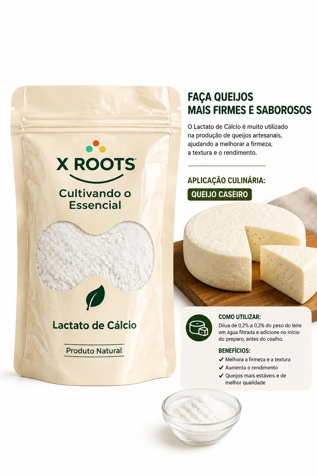 Lactato de Cálcio X Roots