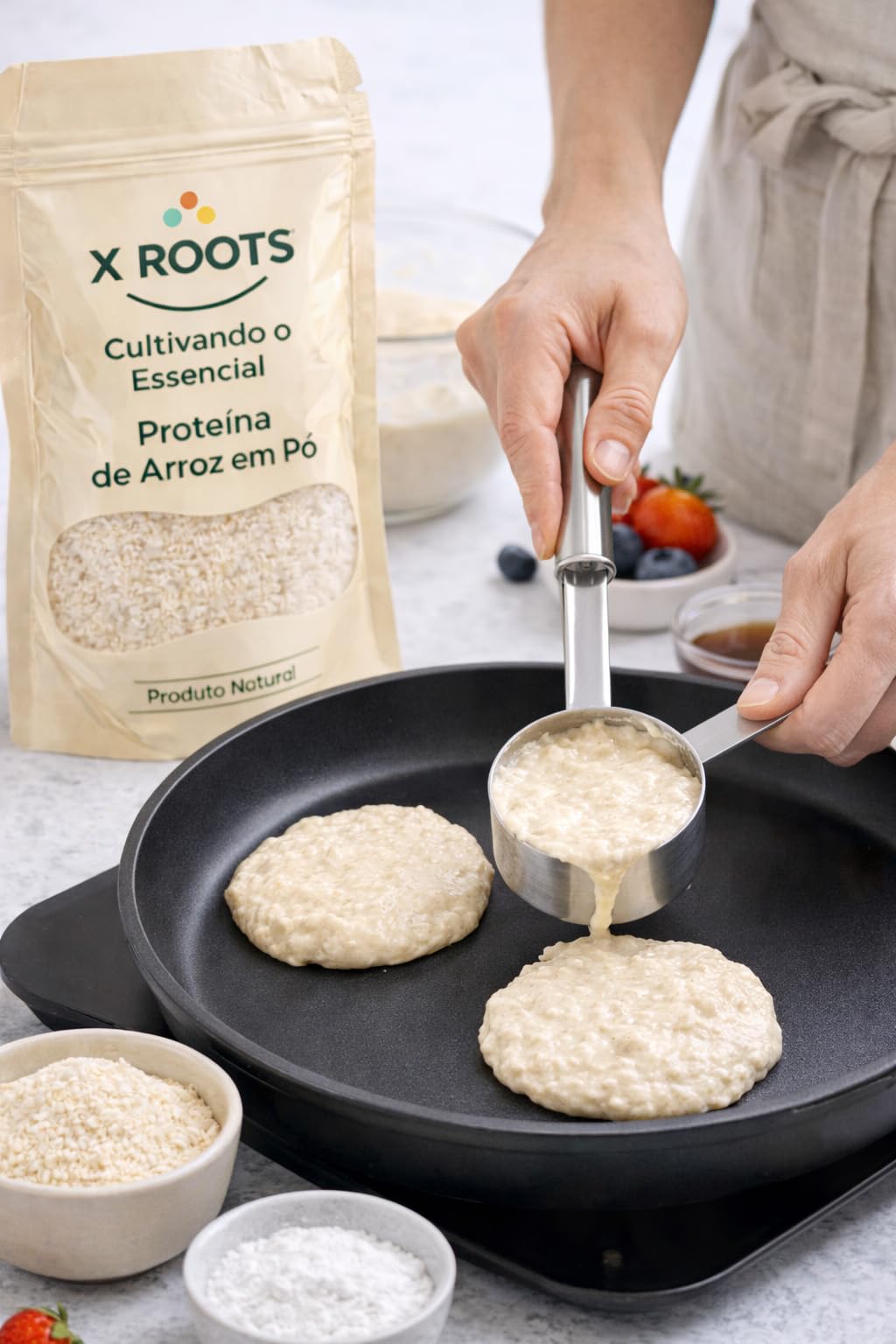 Proteína de Arroz em Pó X Roots