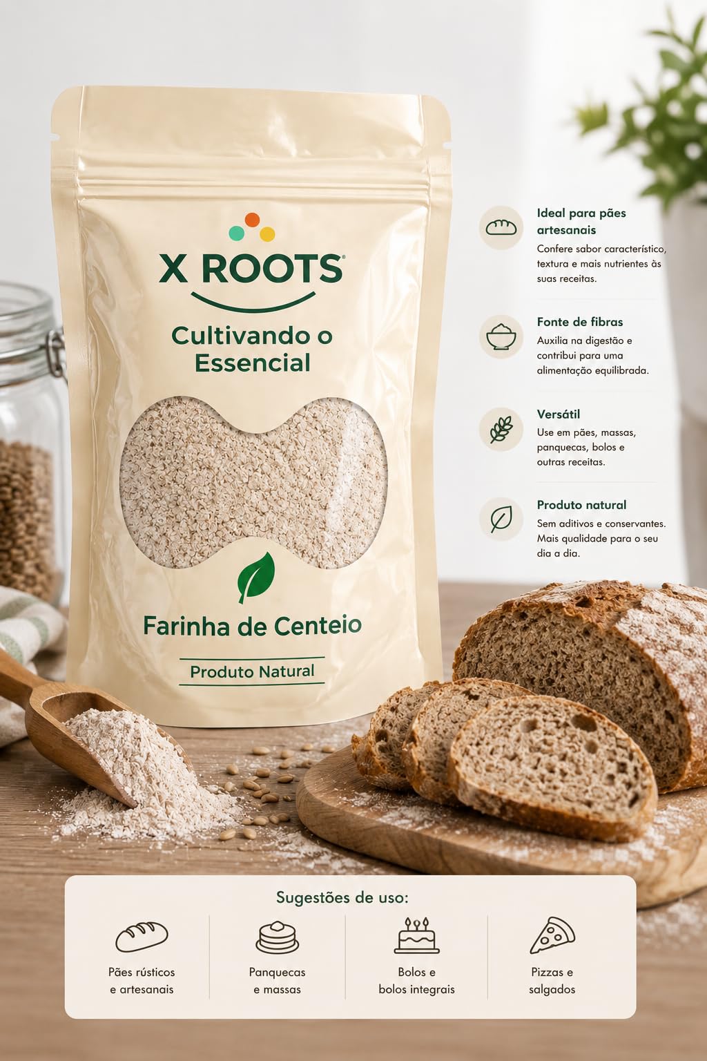 Farinha de Centeio X Roots