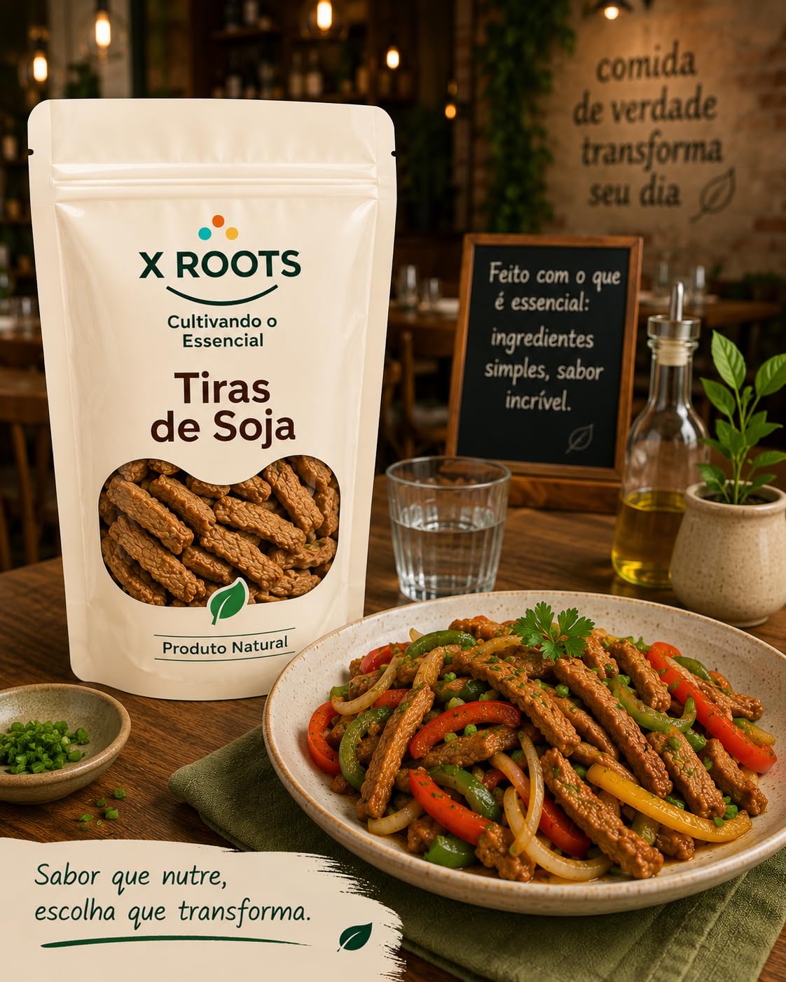 Tiras de Soja X Roots