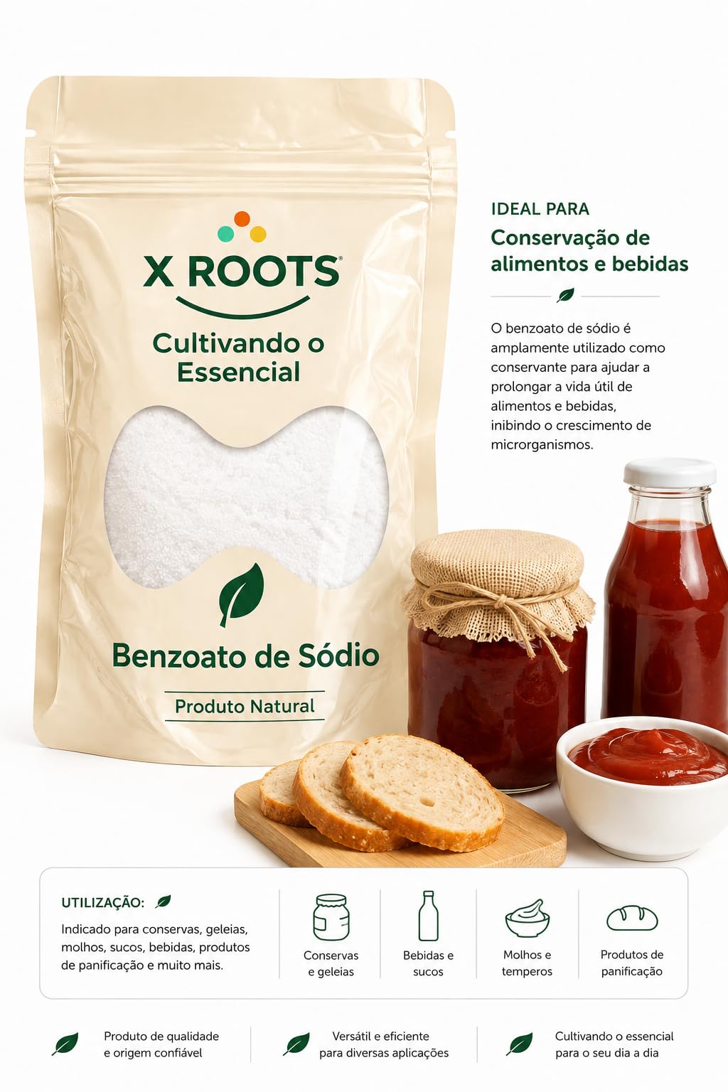 Benzoato de Sódio X Roots