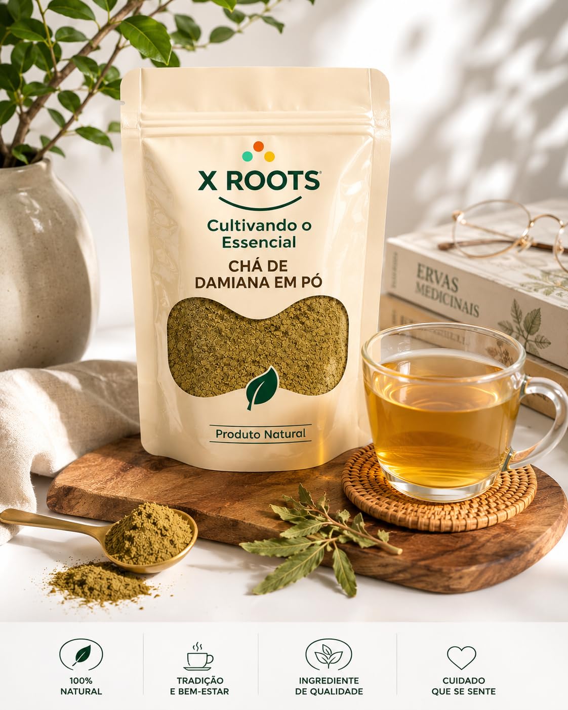 Damiana em Pó X Roots