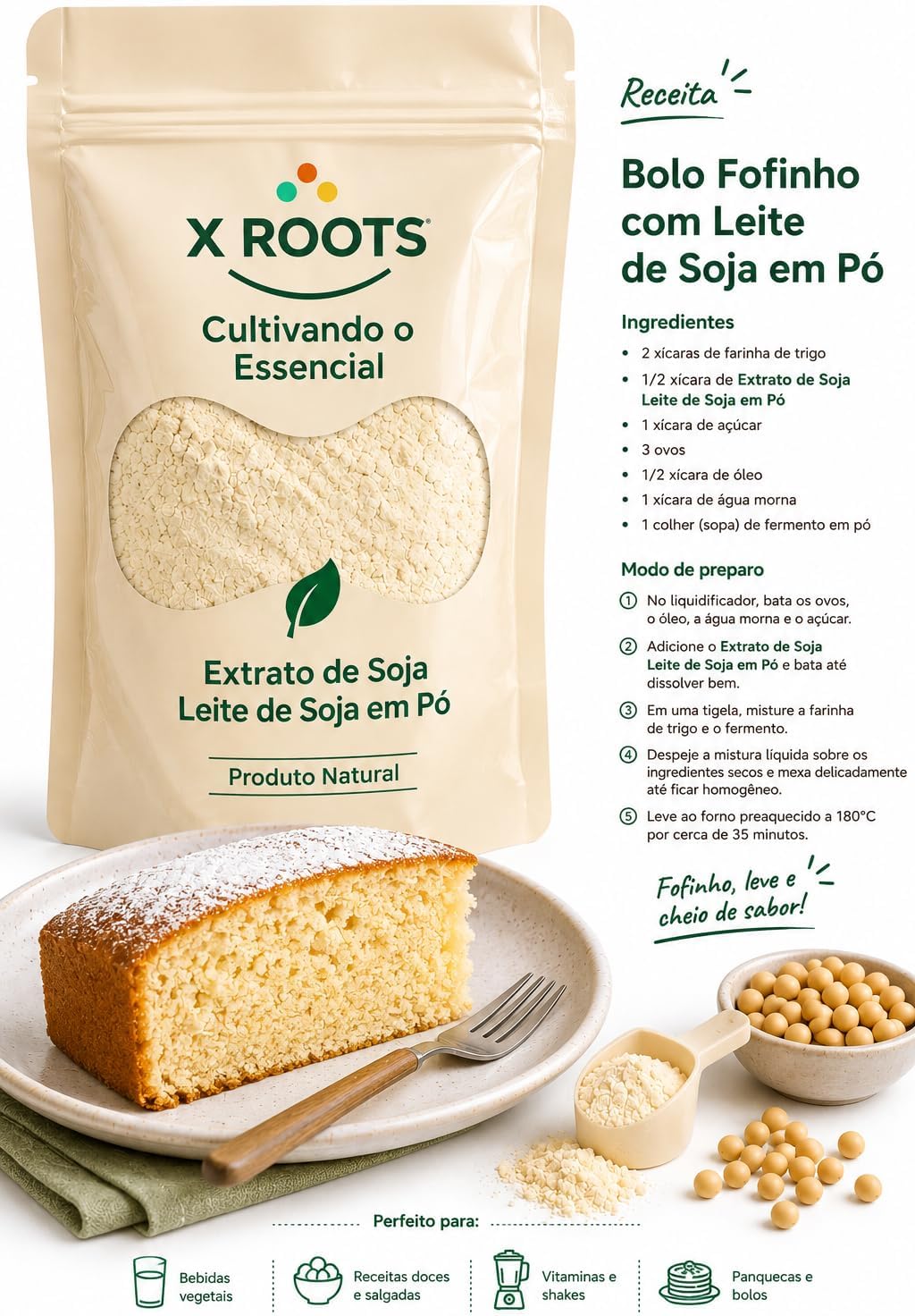 Extrato de Soja em Pó X Roots