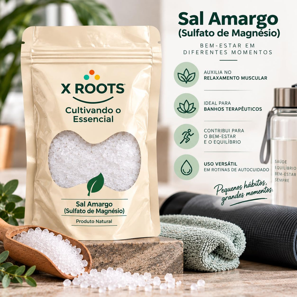 Sal Amargo (Sulfato de Magnésio) X Roots