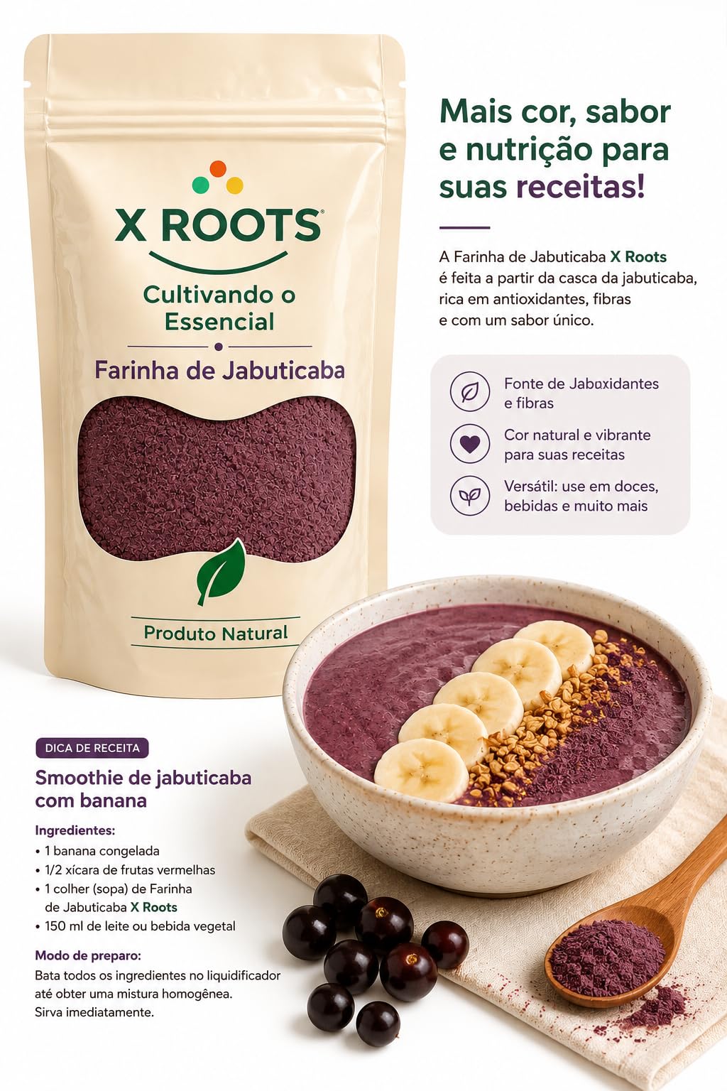 Farinha de Jabuticaba X Roots