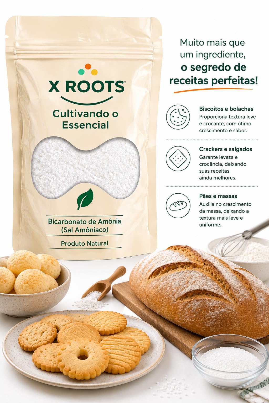 Bicarbonato de Amônio (Sal Amoníaco) X Roots