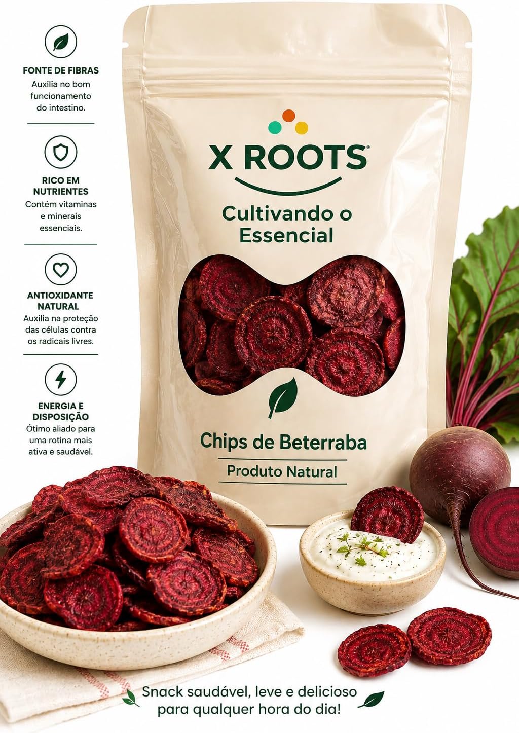 Chips de Beterraba X Roots