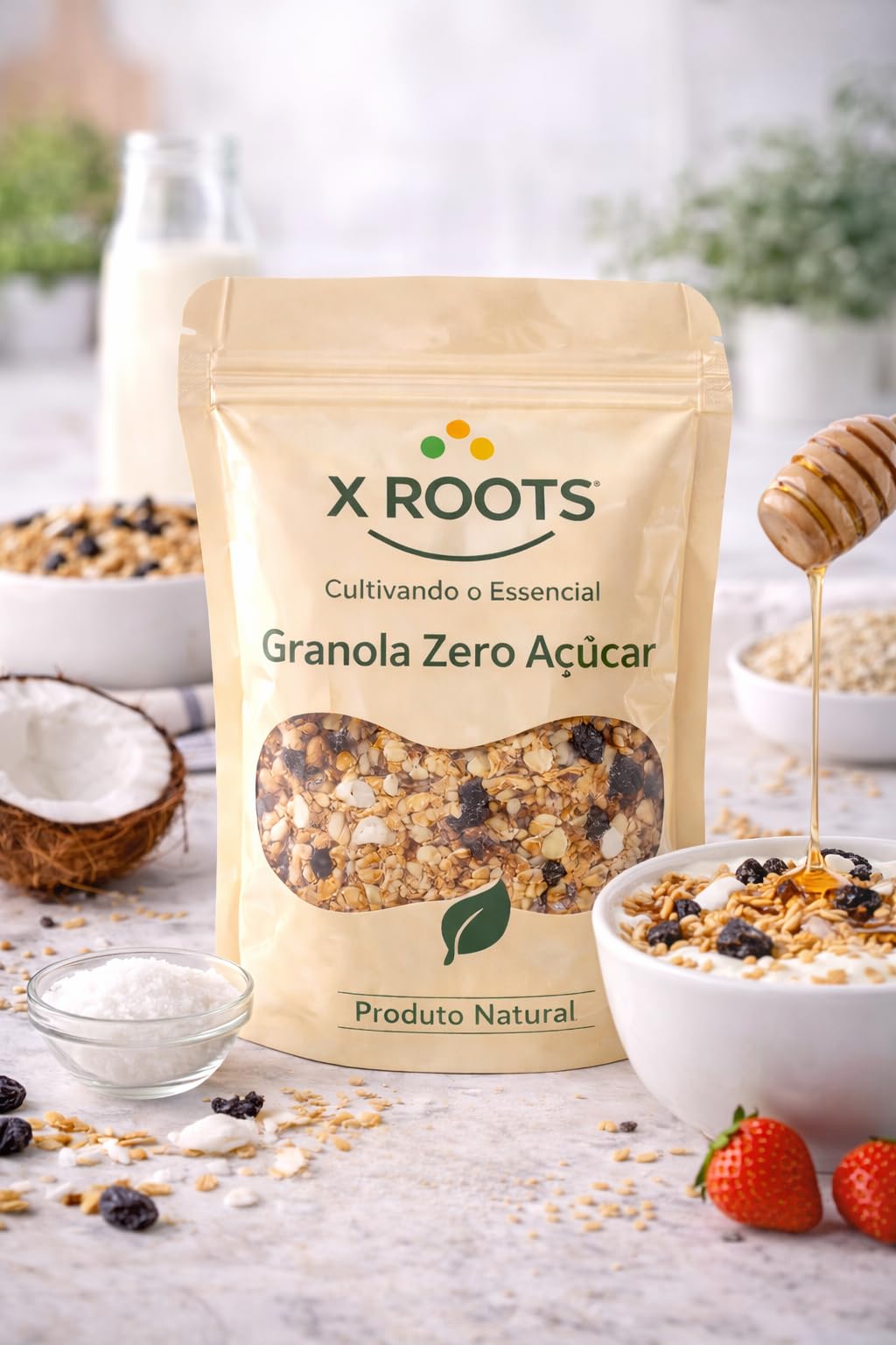 Granola Zero Açúcar X Roots