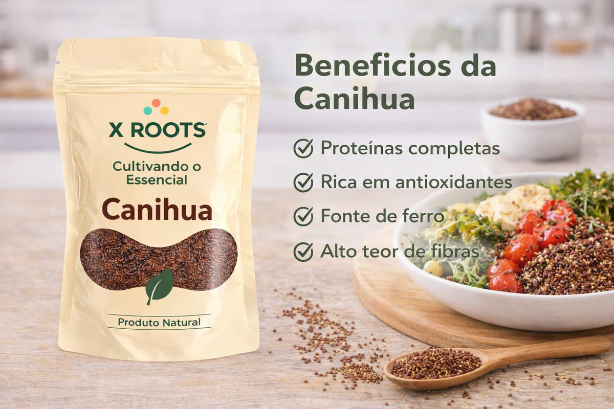 Canihua em Grãos X Roots
