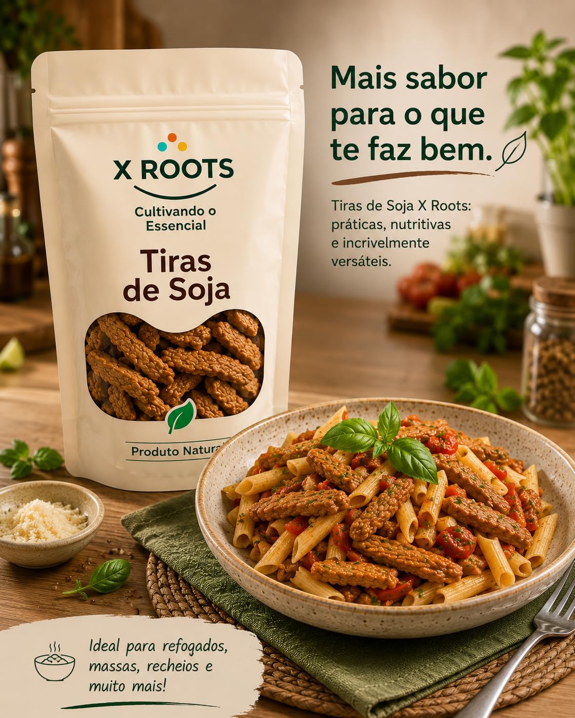Tiras de Soja X Roots