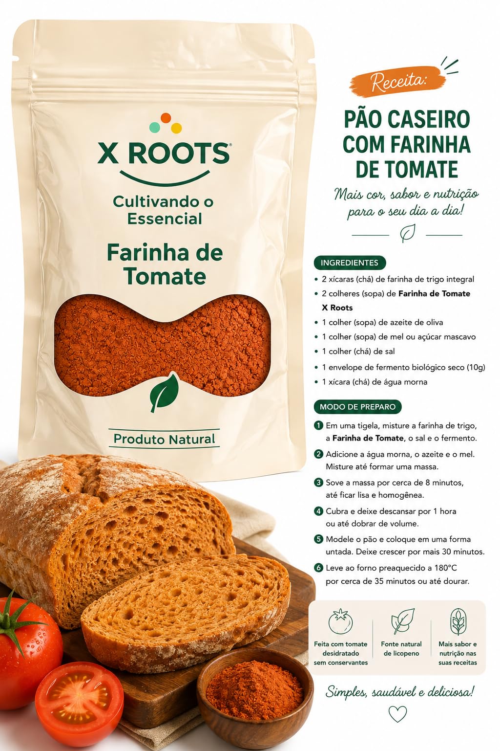 Farinha de Tomate X Roots