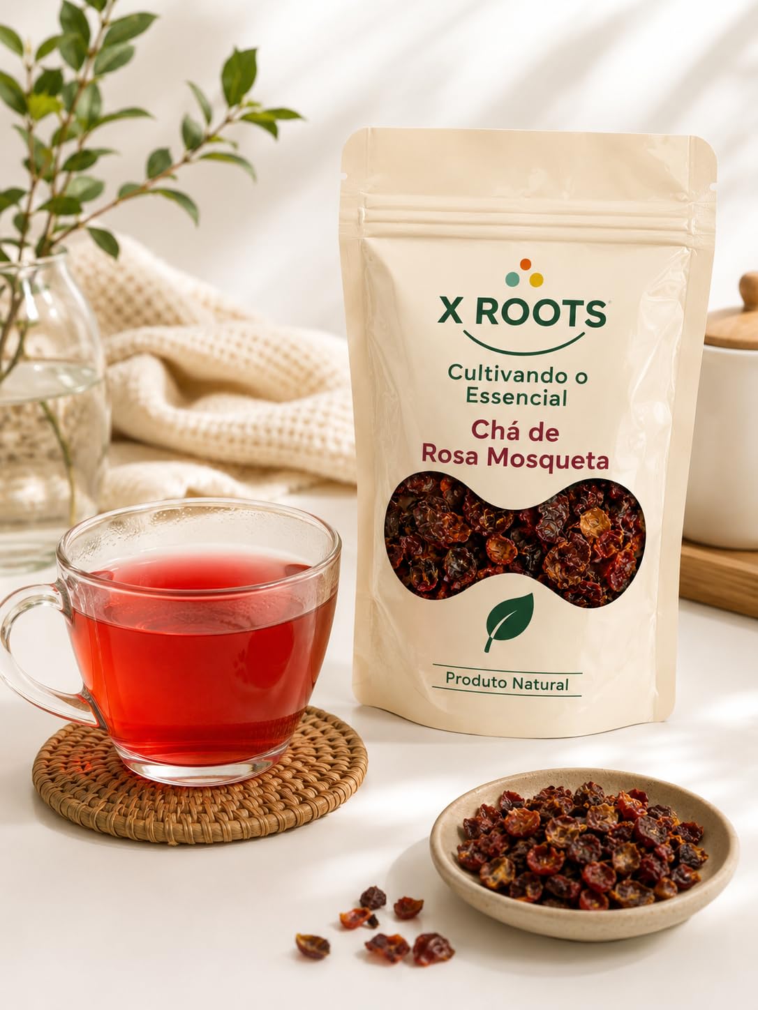 Chá de Rosa Mosqueta X Roots