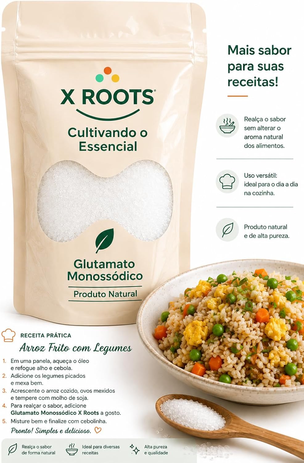 Glutamato Monossódico X Roots