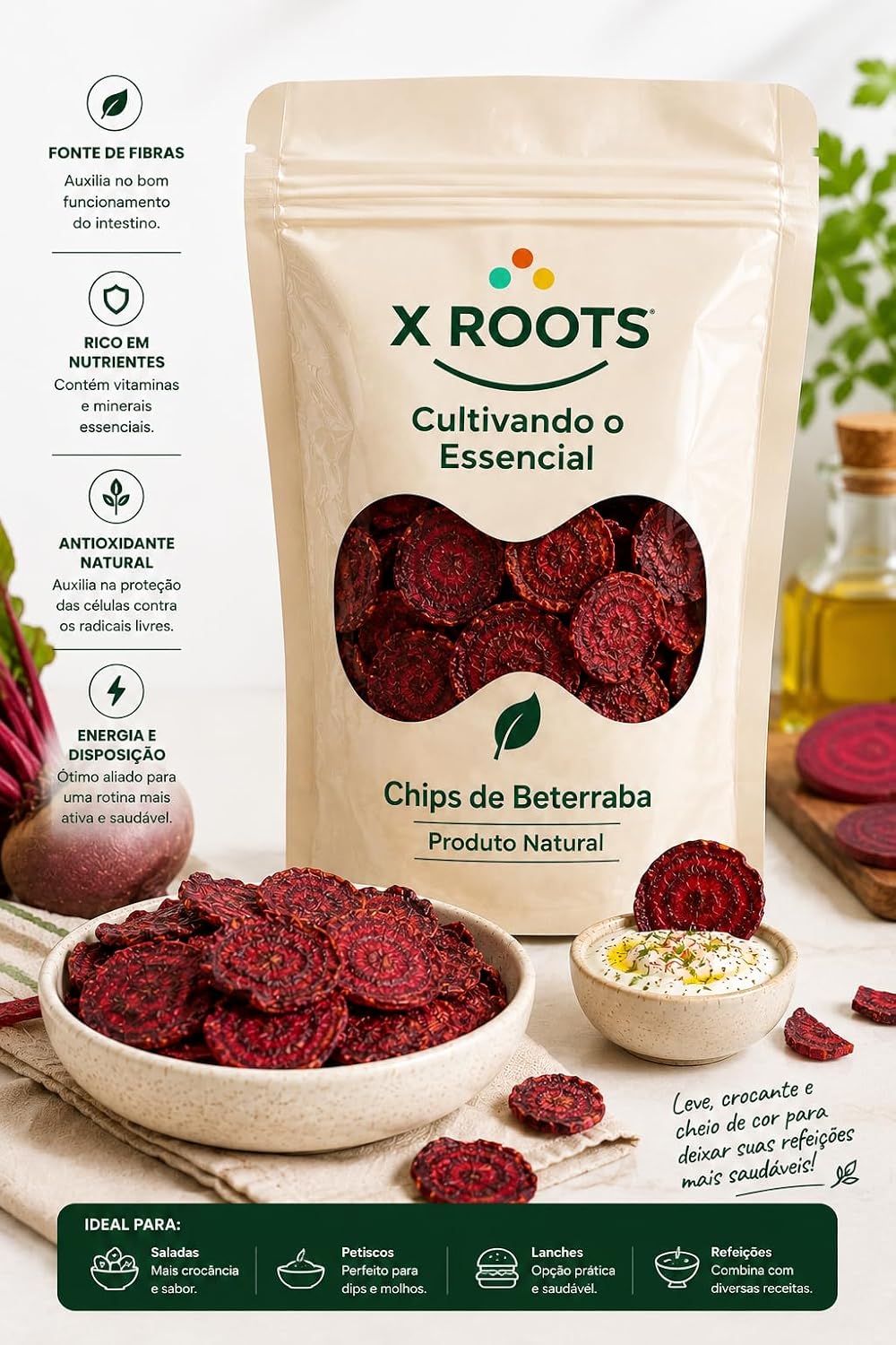 Chips de Beterraba X Roots