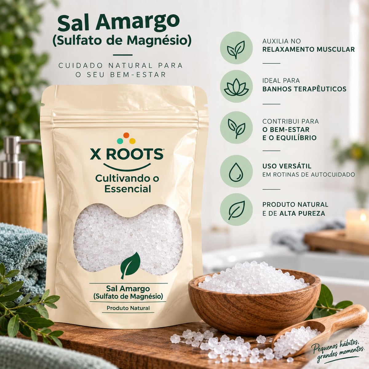 Sal Amargo (Sulfato de Magnésio) X Roots
