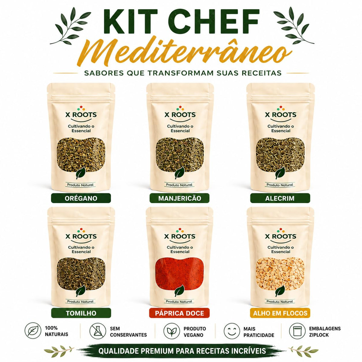 Kit Chef Mediterrâneo X Roots