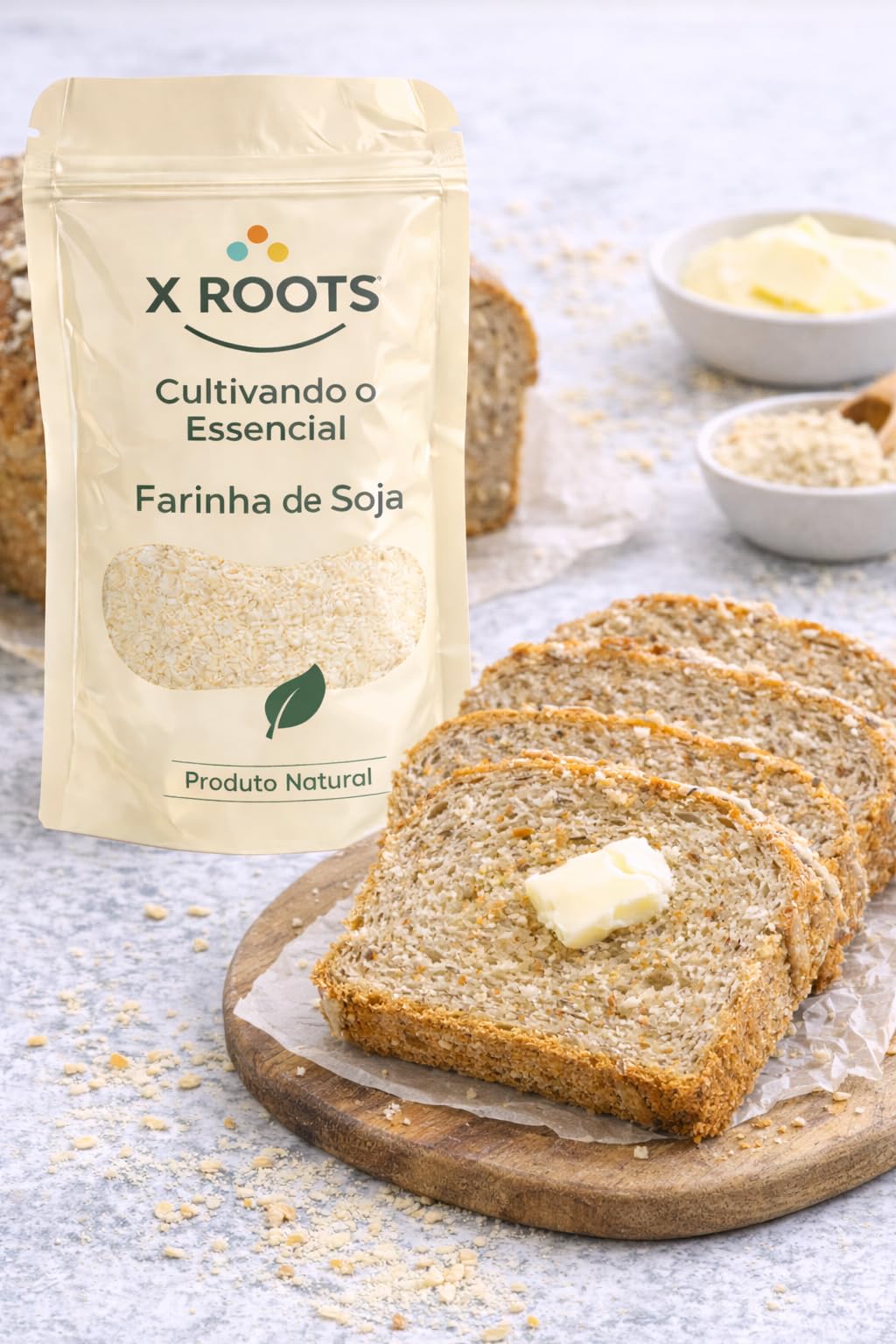 Farinha de Soja X Roots