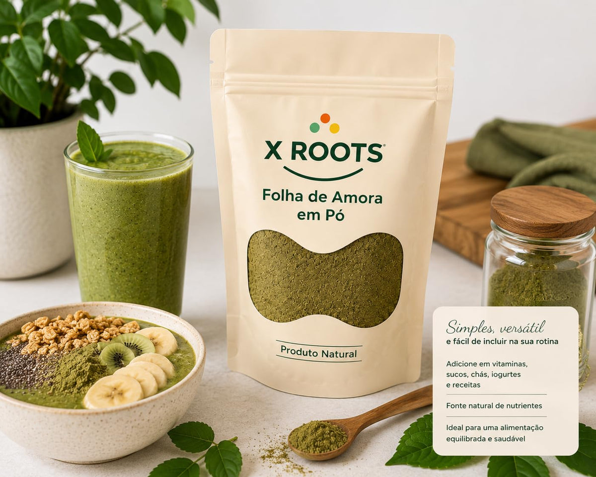 Folha de Amora em Pó X Roots