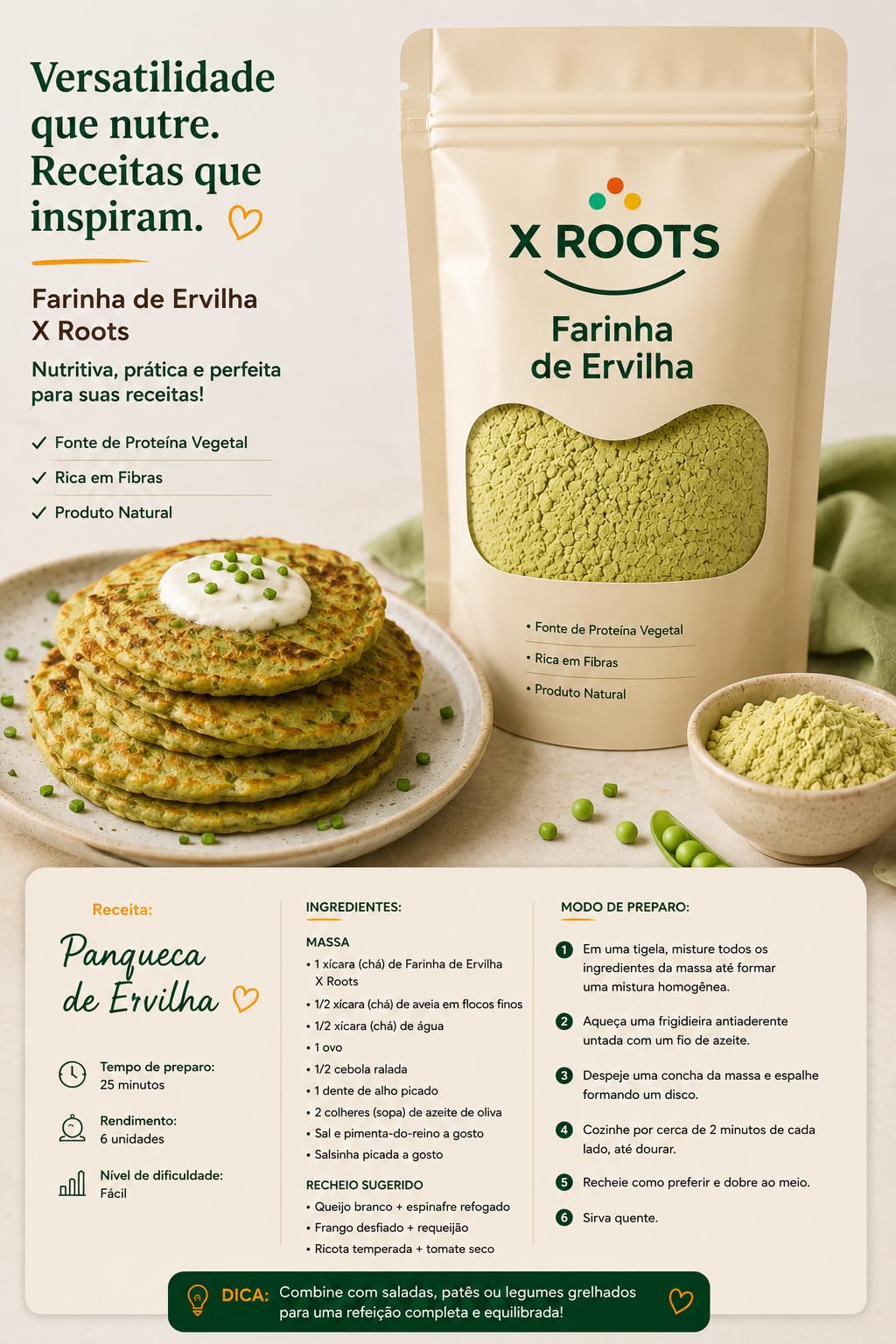 Farinha de Ervilha X Roots