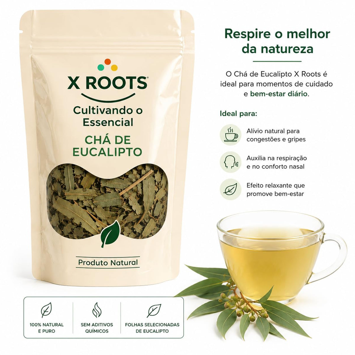 Chá de Eucalipto X Roots