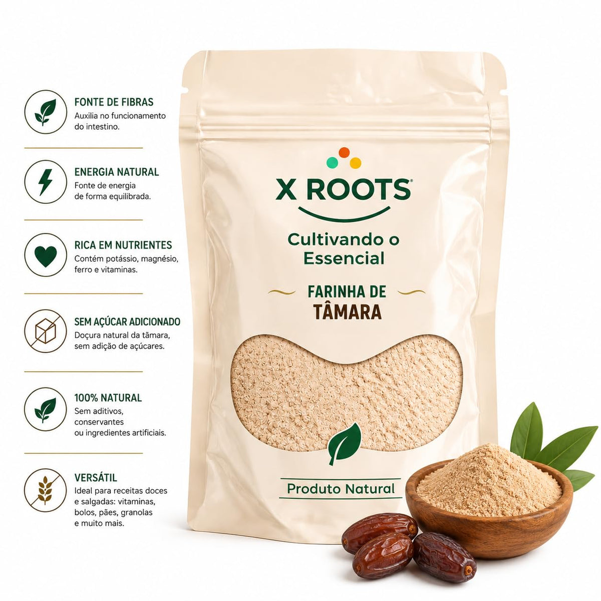 Farinha de Tâmara X Roots