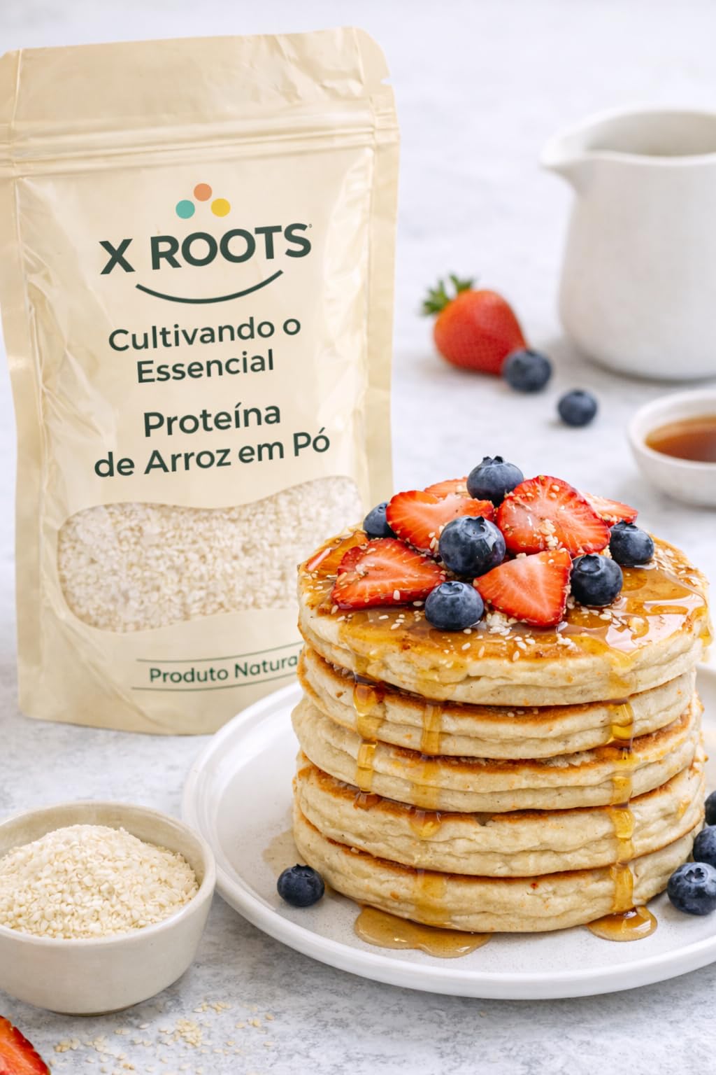 Proteína de Arroz em Pó X Roots