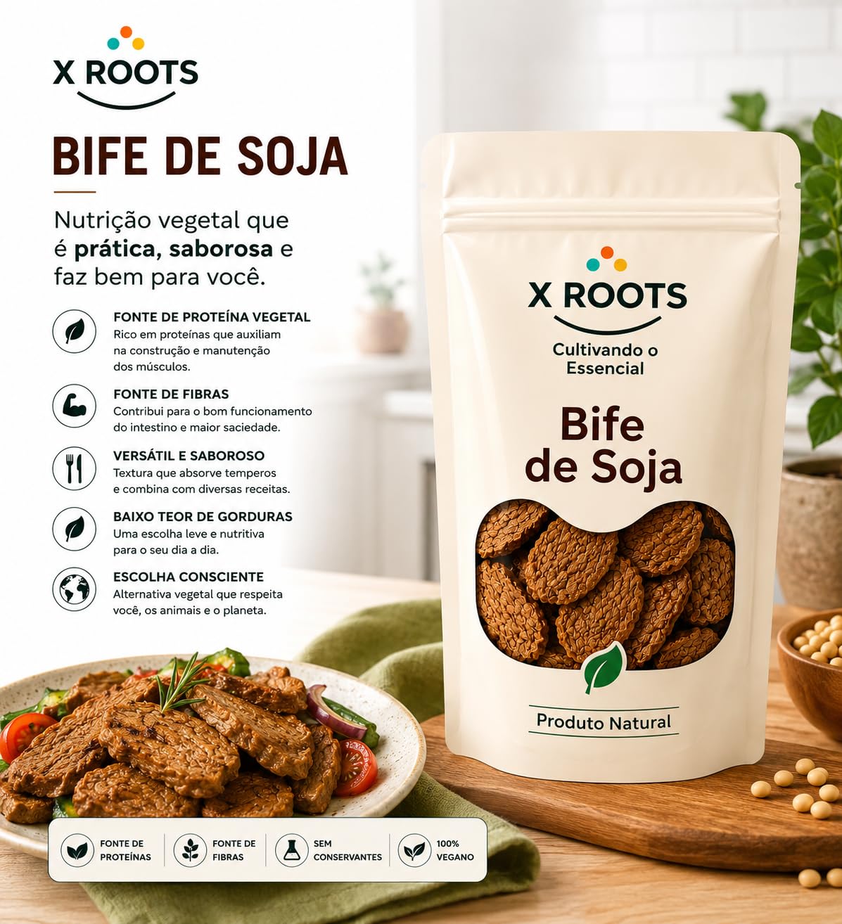Bife de Soja X Roots