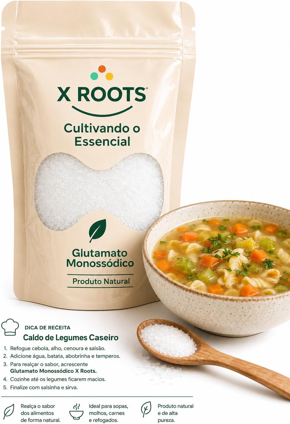 Glutamato Monossódico X Roots