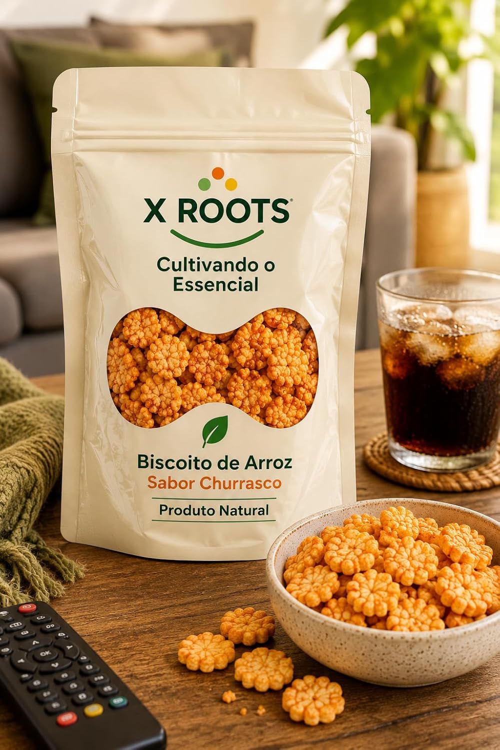 Biscoito de Arroz X Roots