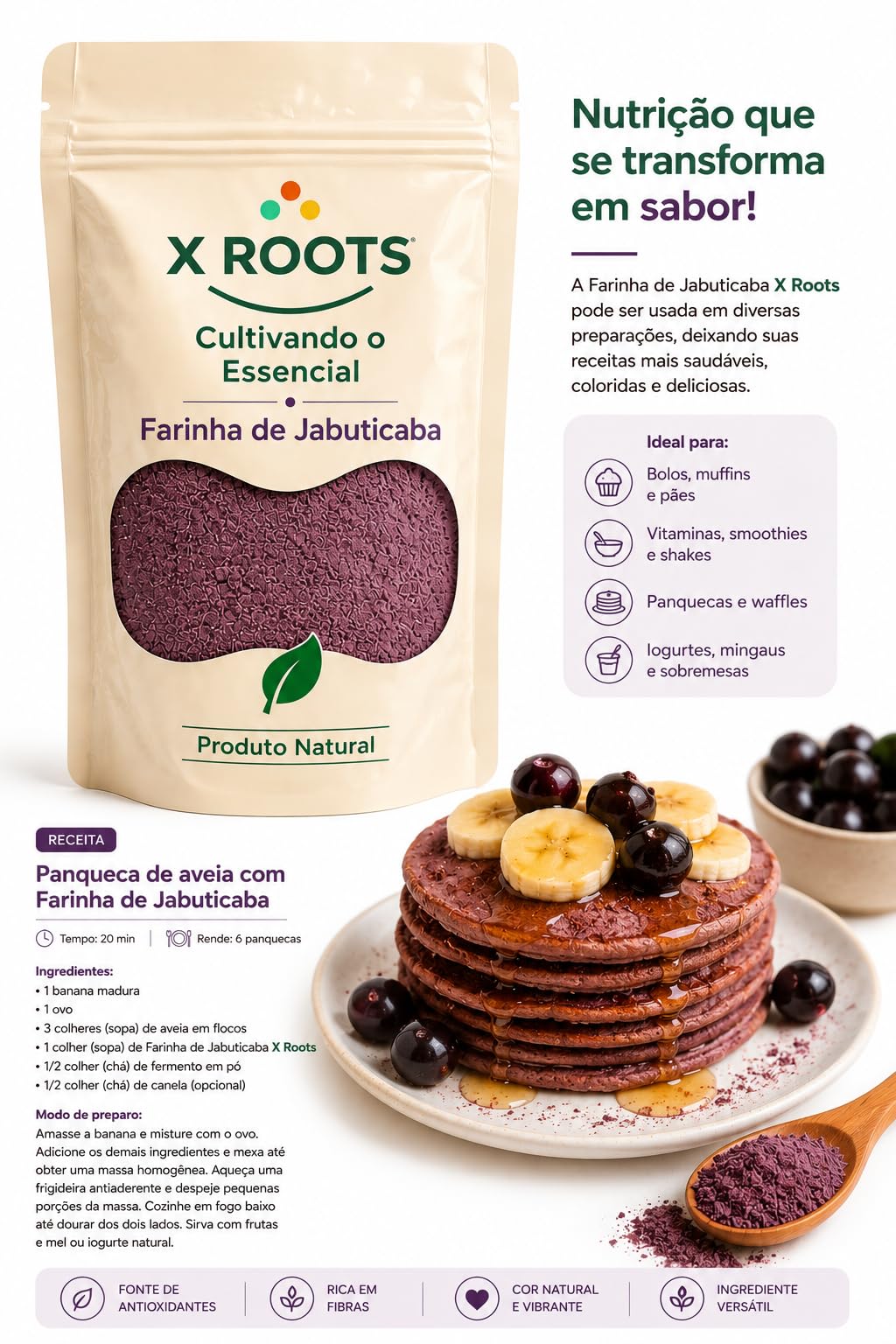 Farinha de Jabuticaba X Roots