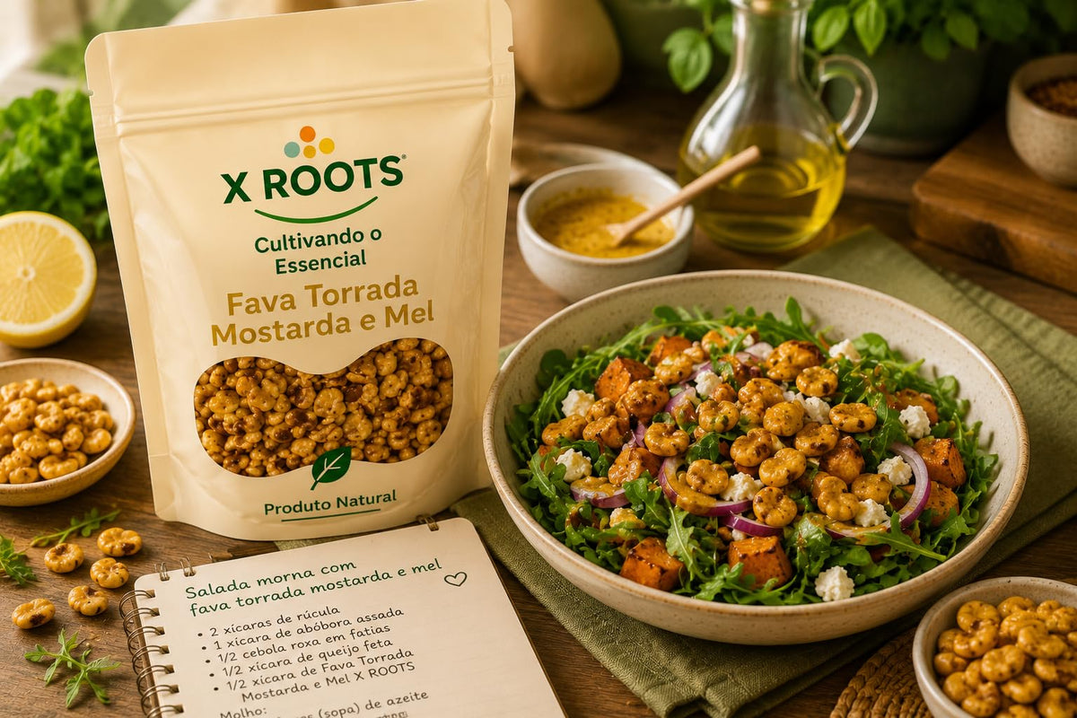 Fava Torrada Mostarda e Mel X Roots