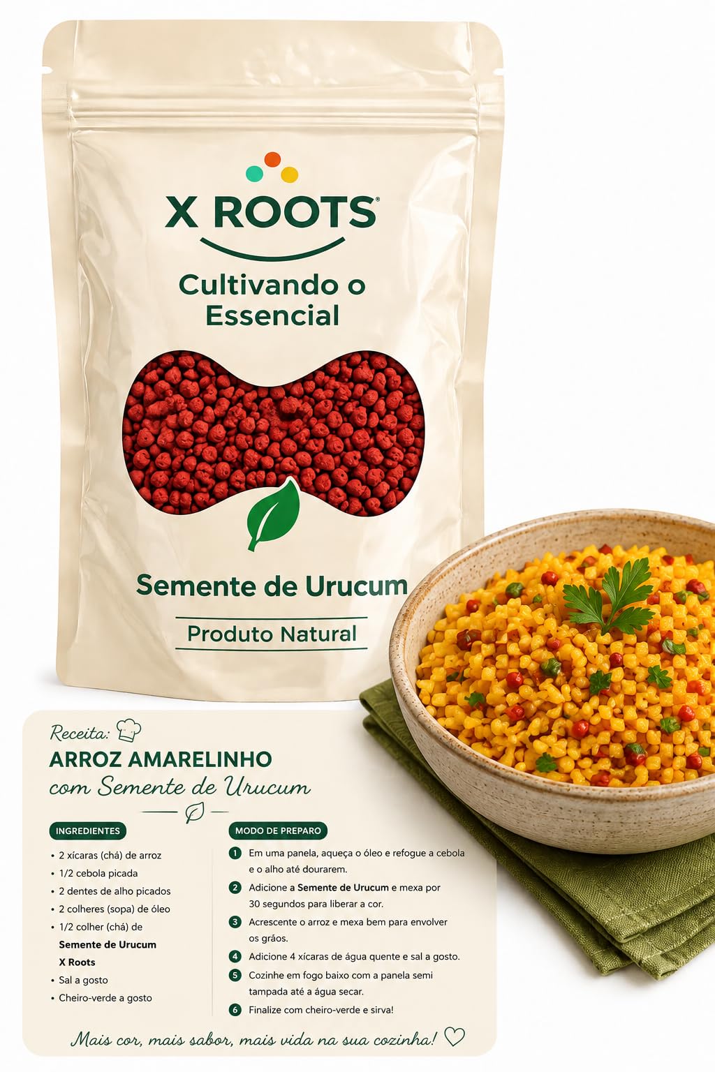 Semente de Urucum X Roots