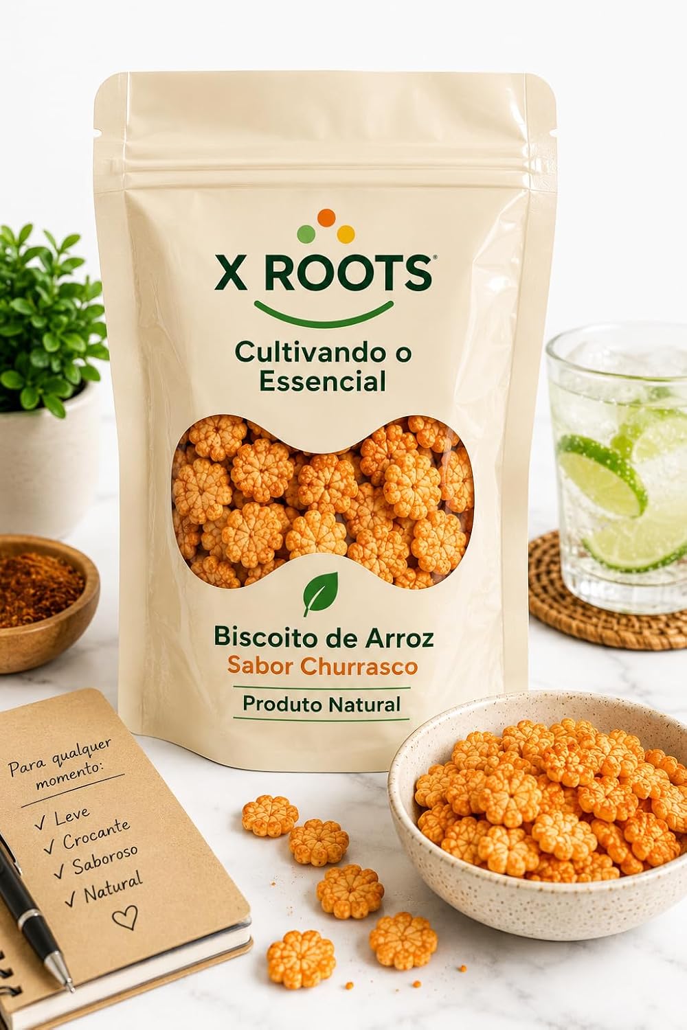 Biscoito de Arroz X Roots