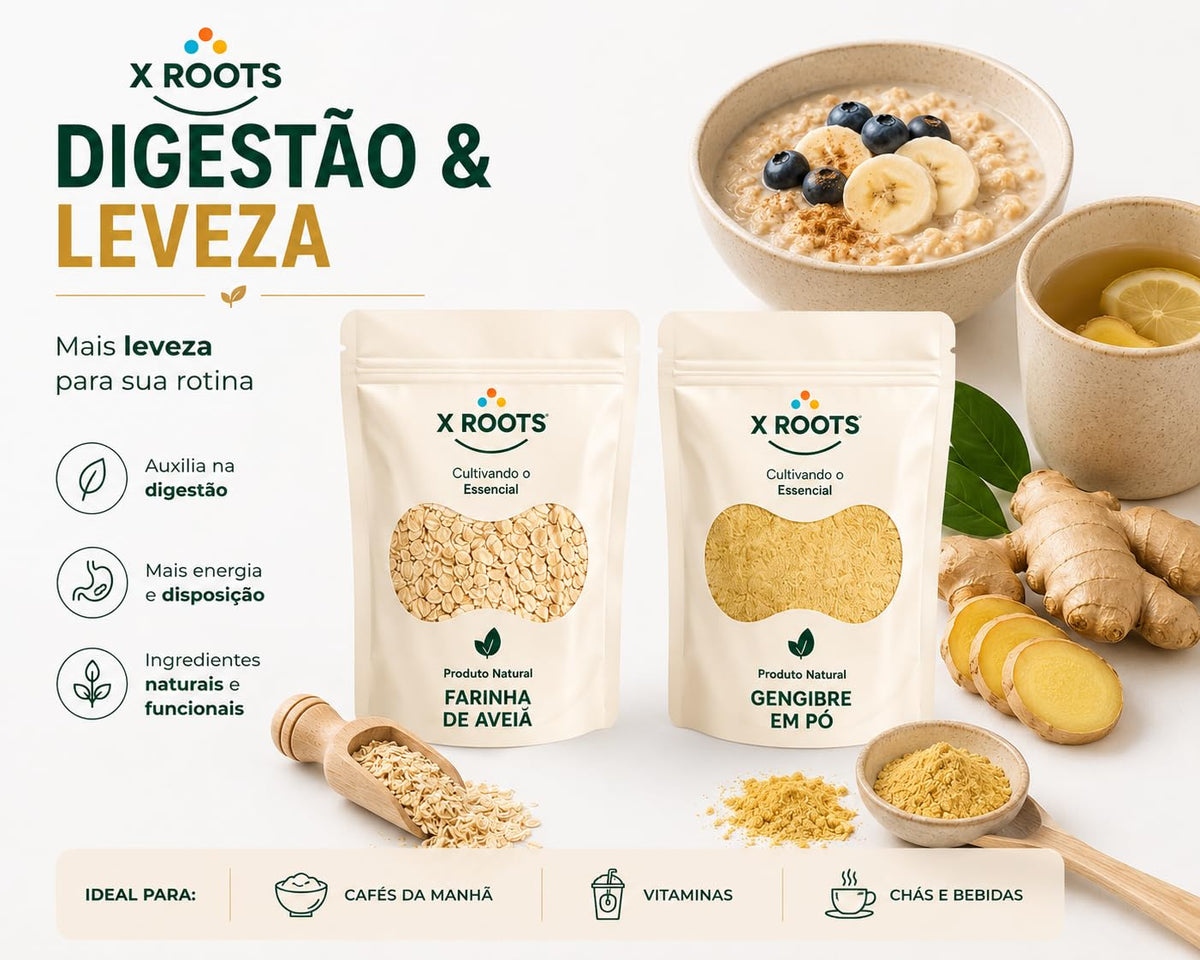 Kit Saúde Intestinal & Digestão X Roots