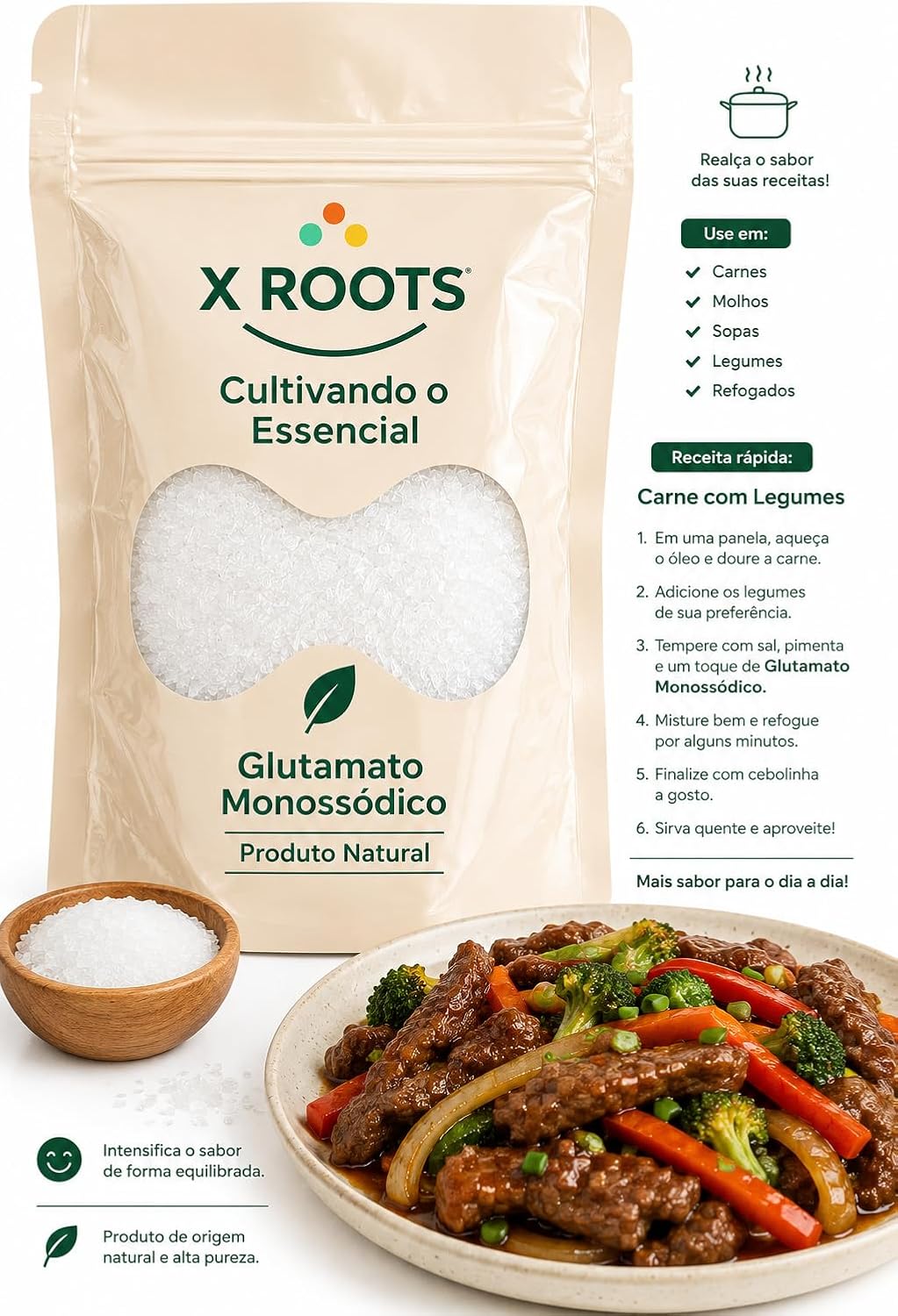 Glutamato Monossódico X Roots