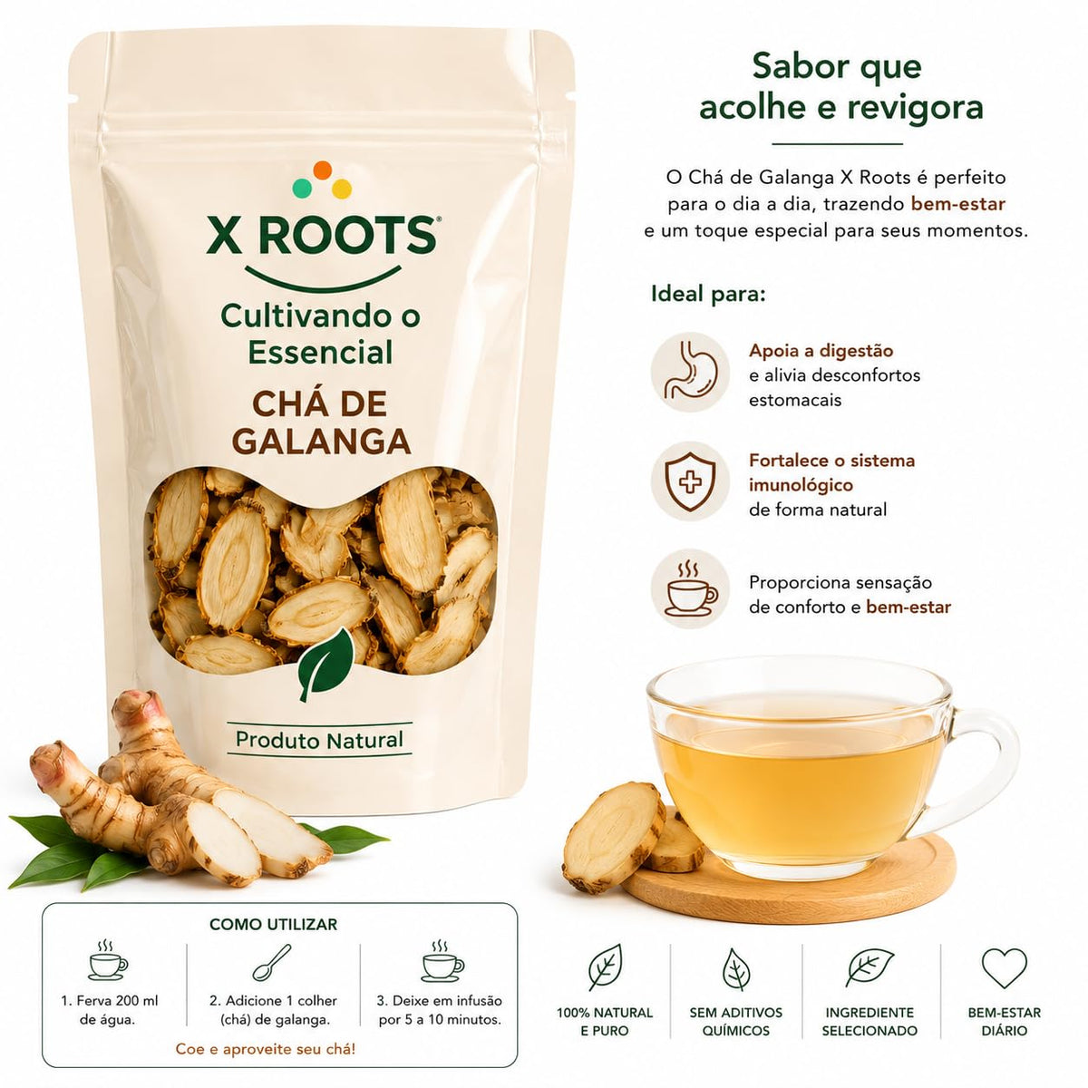 Chá de Galanga X Roots