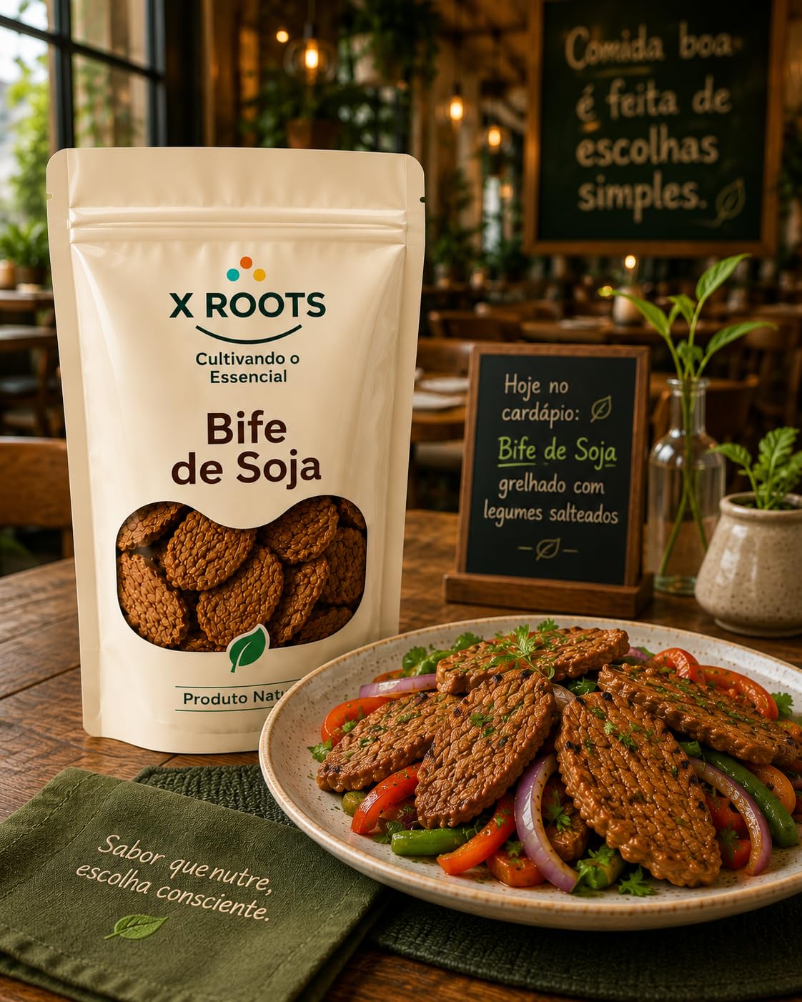 Bife de Soja X Roots