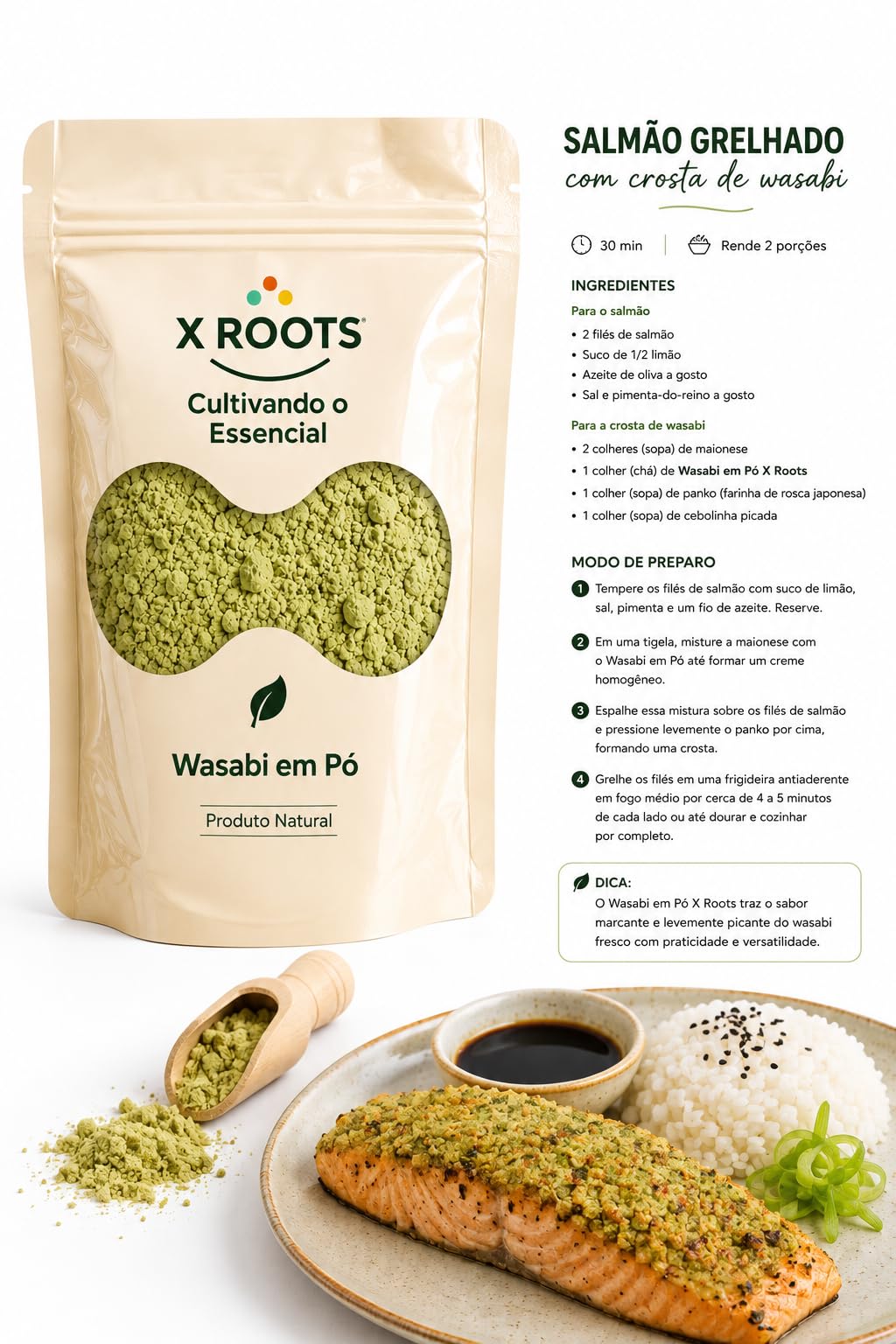 Wasabi em Pó X Roots