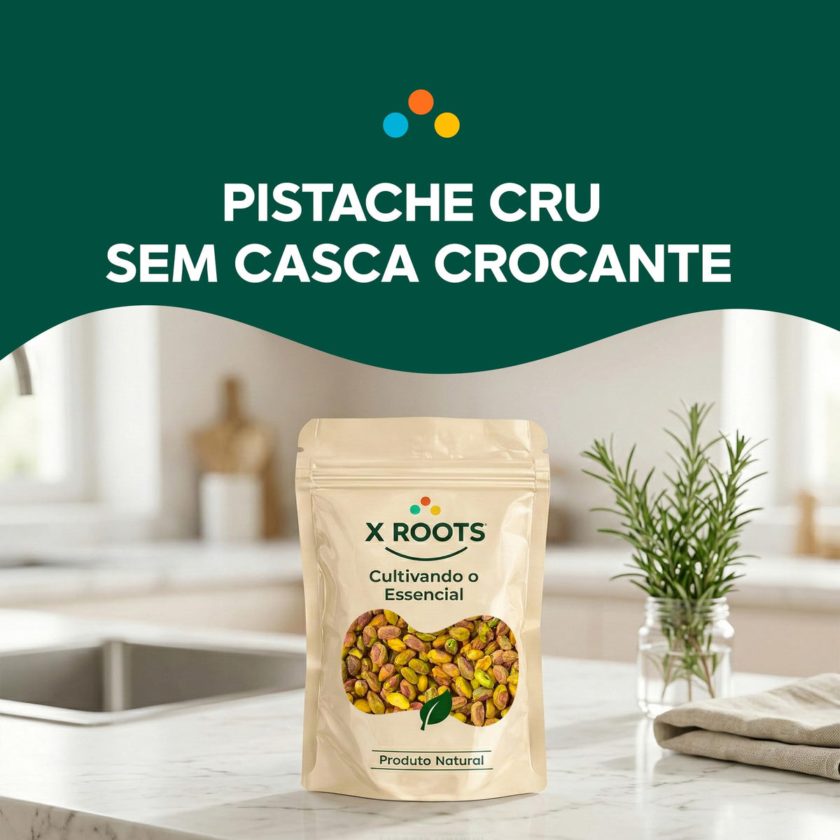 Pistache Cru sem Casca X Roots