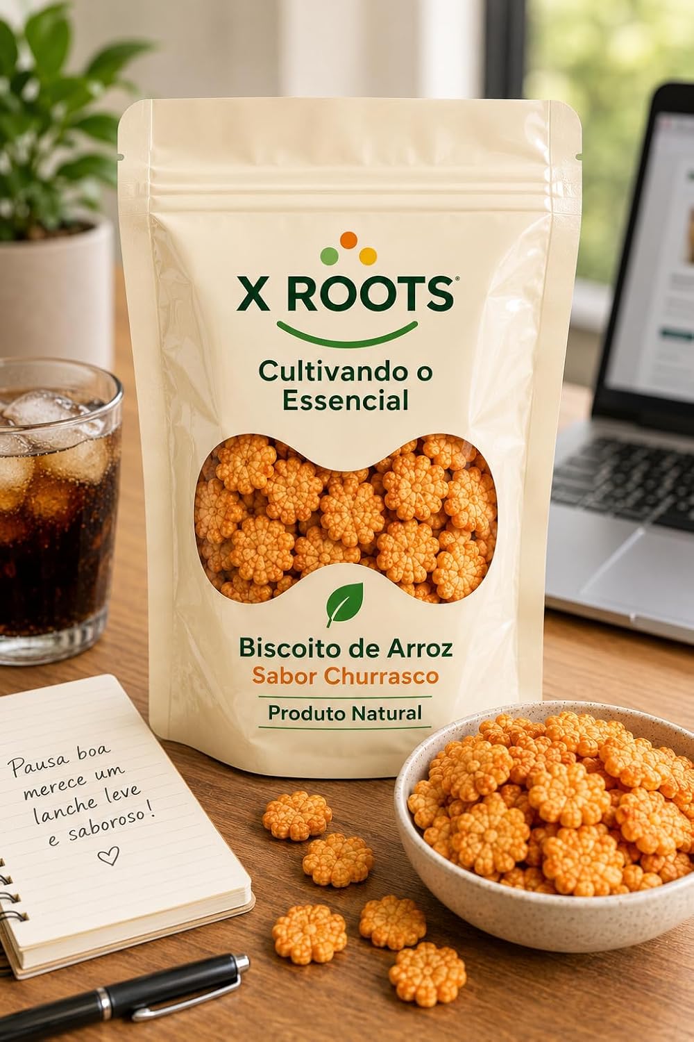 Biscoito de Arroz X Roots