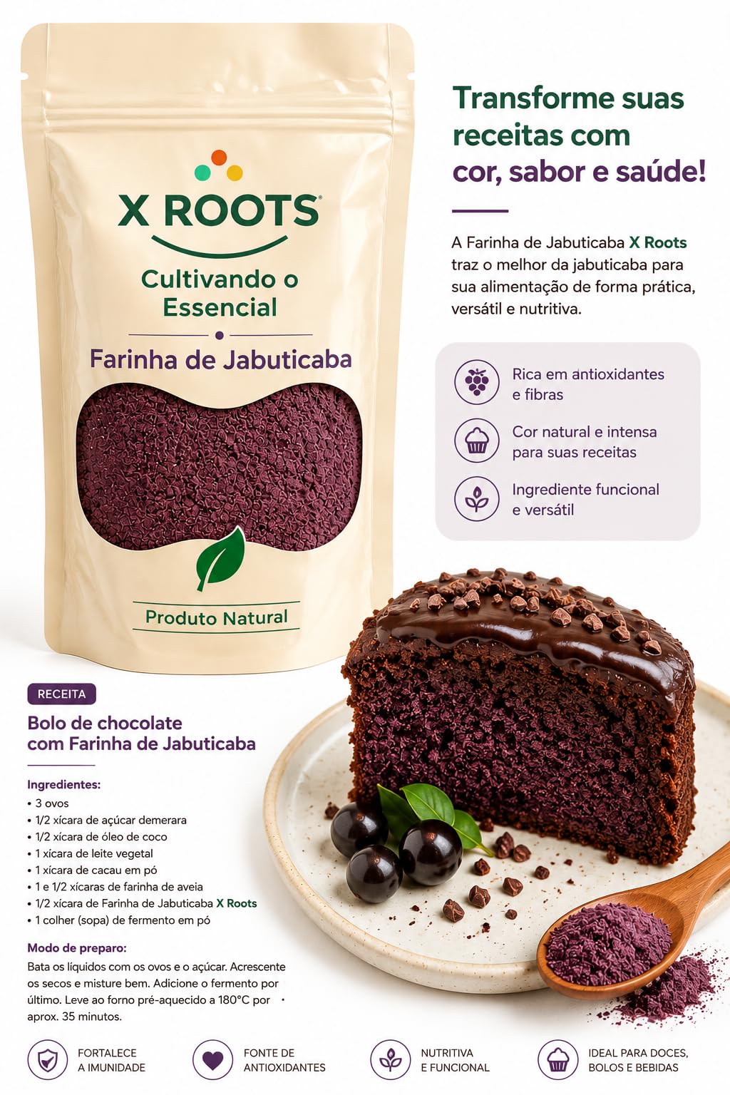 Farinha de Jabuticaba X Roots