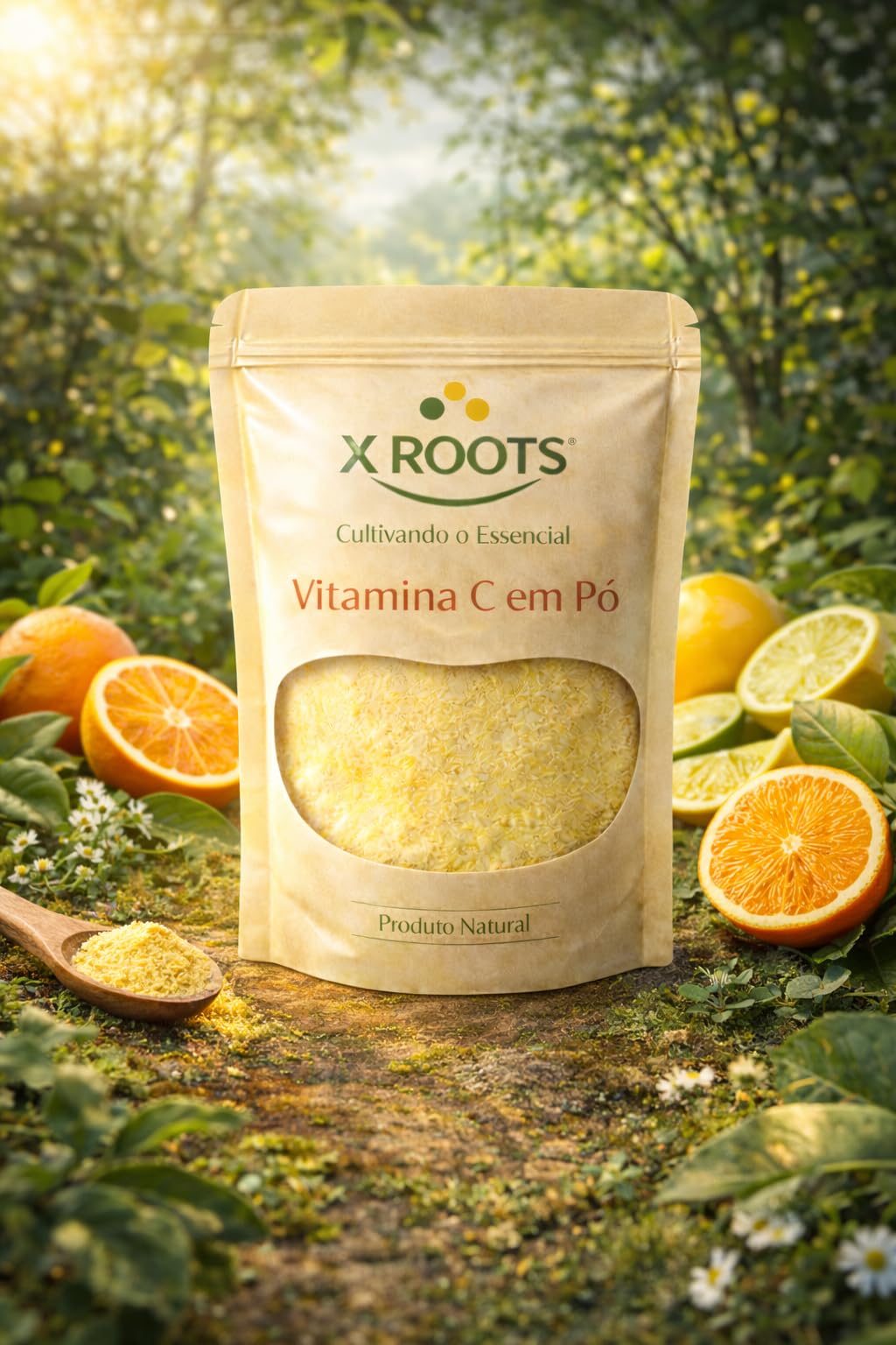 Vitamina C em Pó Pura X Roots
