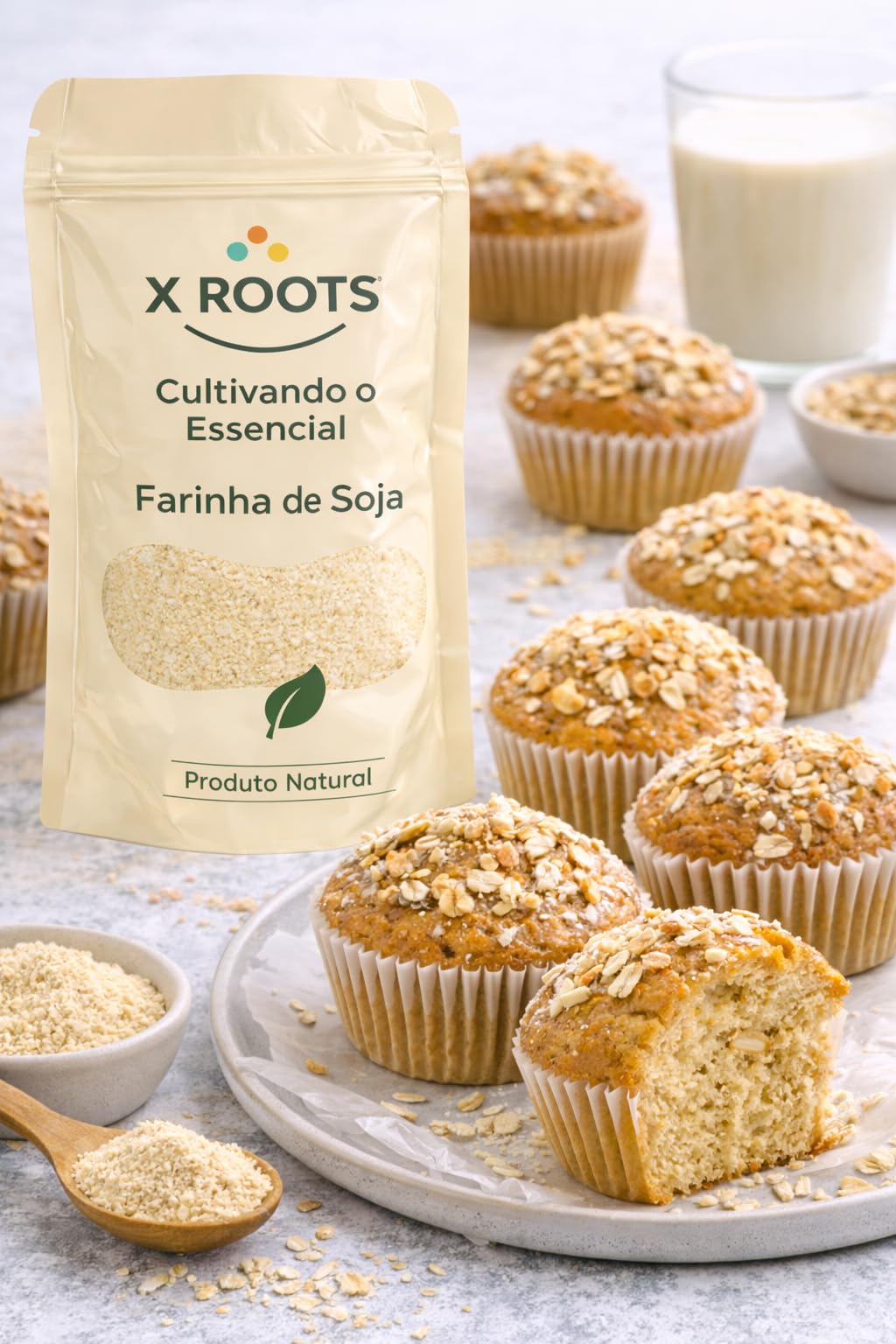Farinha de Soja X Roots