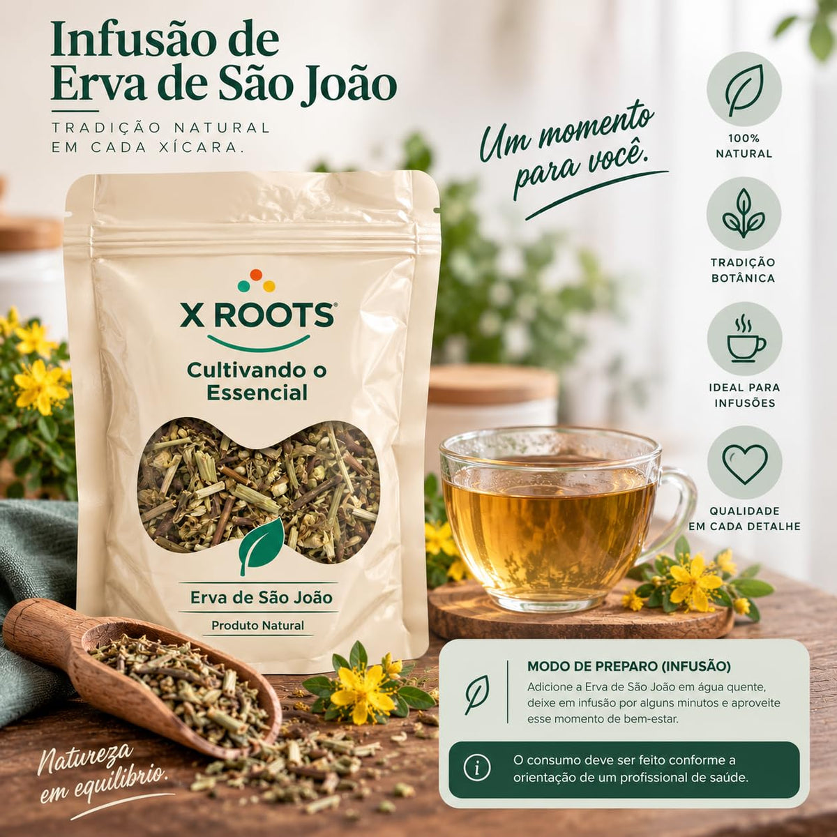 Chá Erva de São João X Roots