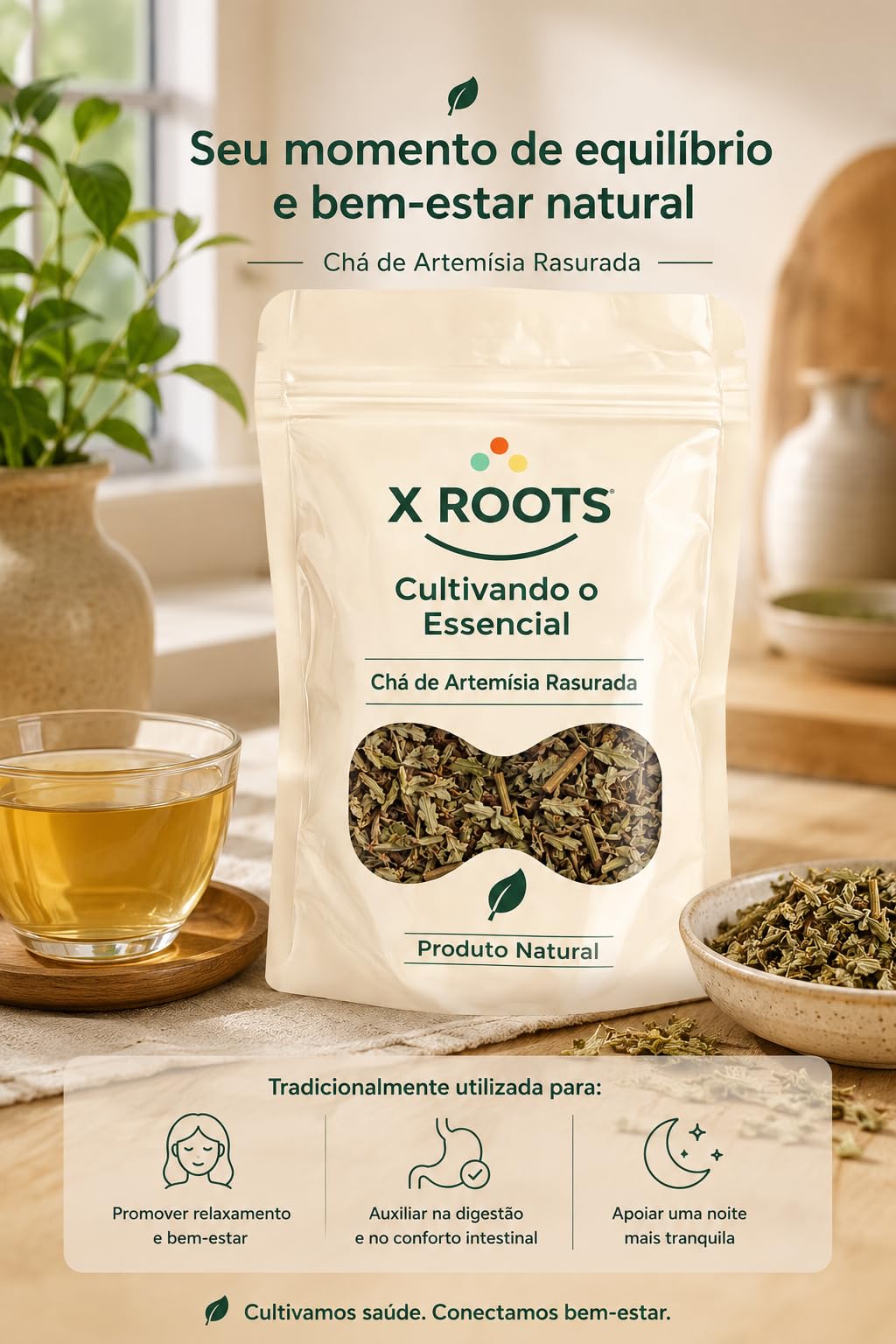 Chá Artemísia Rasurada X Roots