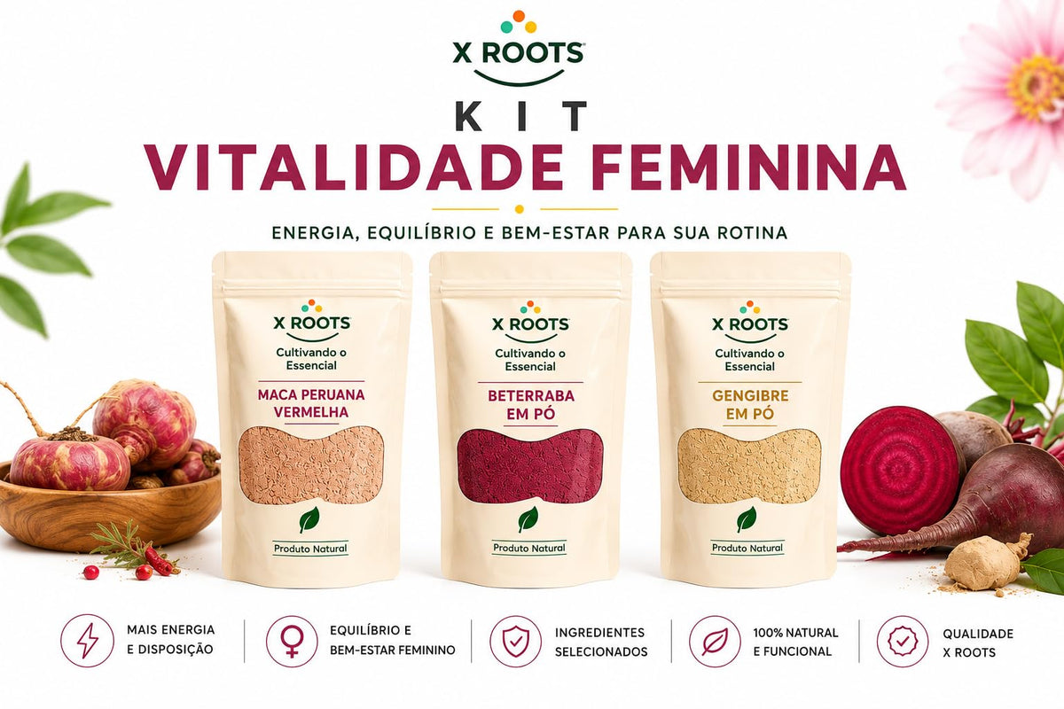 Kit Vitalidade Feminina X Roots