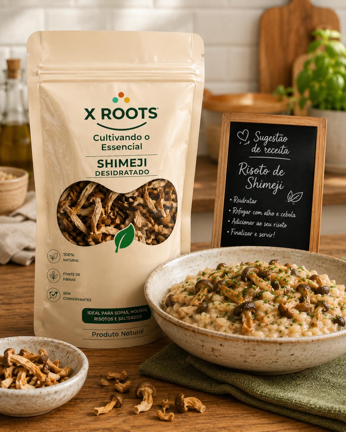 Shimeji Desidratado X Roots